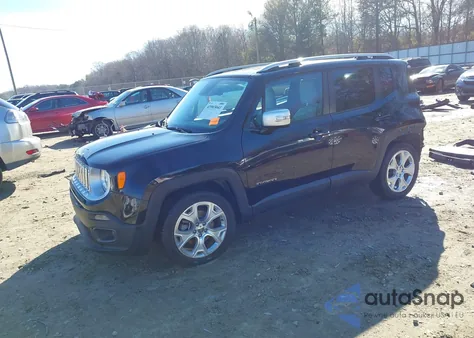 2016 Jeep Renegade Limited z USA, uszkodzony, nr VIN ZACCJADT4GPE30669
